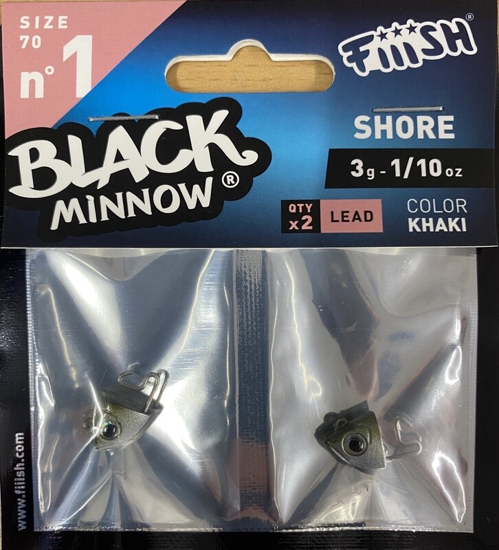 FIIISH NO1 JIGHEADS x2 pcs, Size: 3G SHORE HEAD