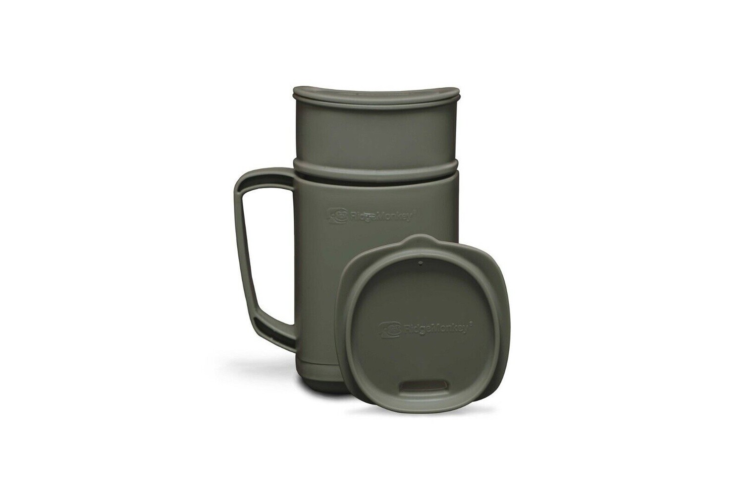 Ridge Monkey Thermomug DLX Brew Set, Colour: Gunmetal Green