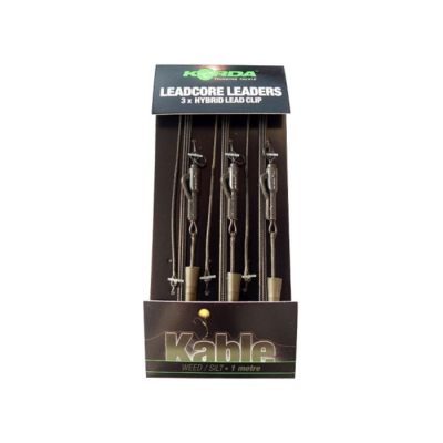 Korda LEADCORE LEADERS HYBRID LEAD CLIP Kable