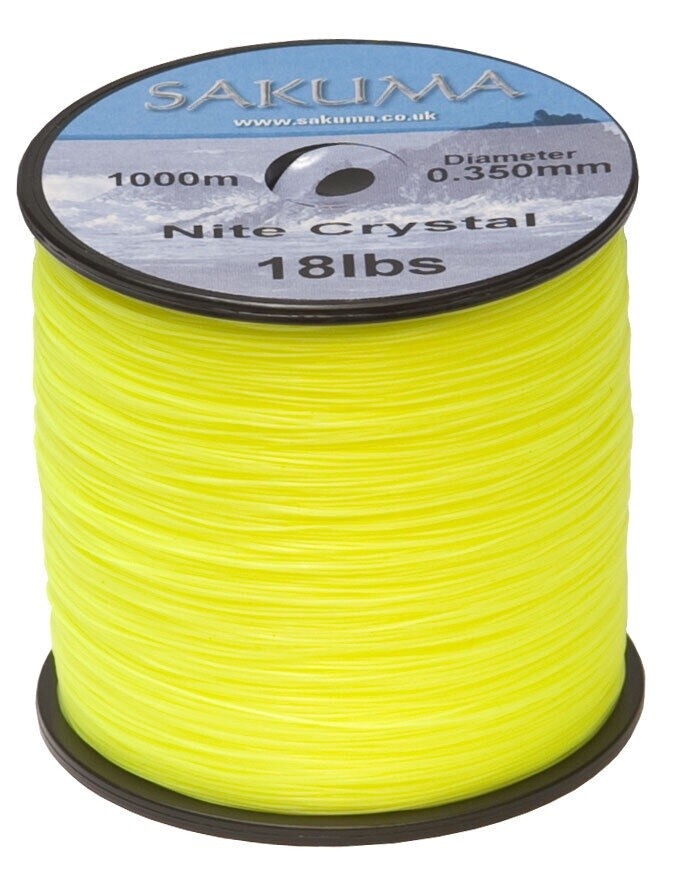 Sakuma Nite Crystal Yellow Fishing Line, Size: 14LB