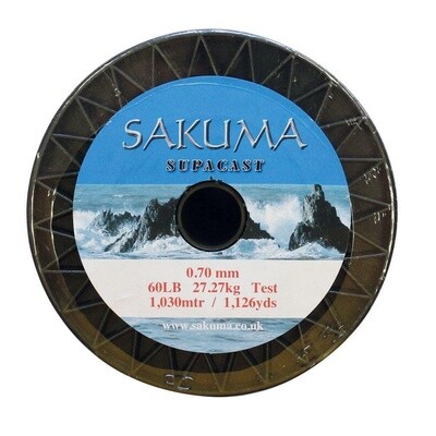 Sakuma Supacast Mono Line 16oz spools, BREAKING STRAIN: 100lb