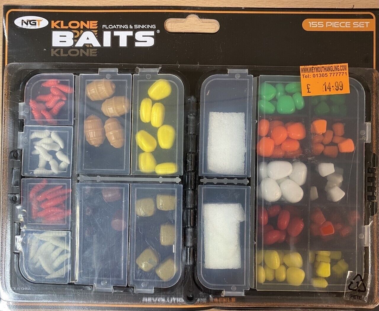 NGT Klone Baits 155 pcs Artifical Baits