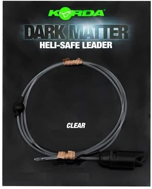 Korda Dark Matter Heli-Safe Leader 30lb 1m, Colour: CLEAR