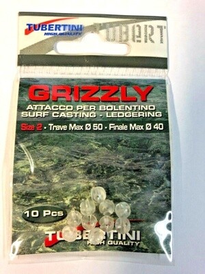 TUBE GRIZZLY BEADS SZ2