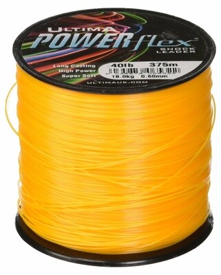 Ultima Powerflex Shock Leader Orange 40LB 375M
