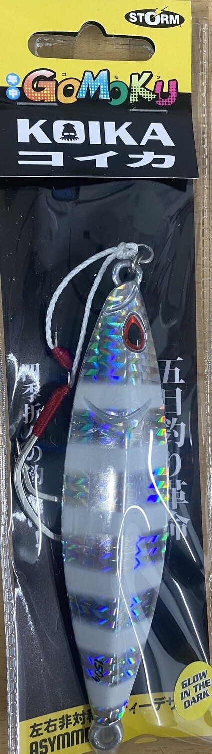 GOMOKU KOIKA JIG 150G, Colour: NAKED FLASH ZEBRA DF3