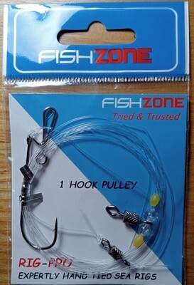 Fishzone 1 Hook Pulley Rig, Size: 3/0