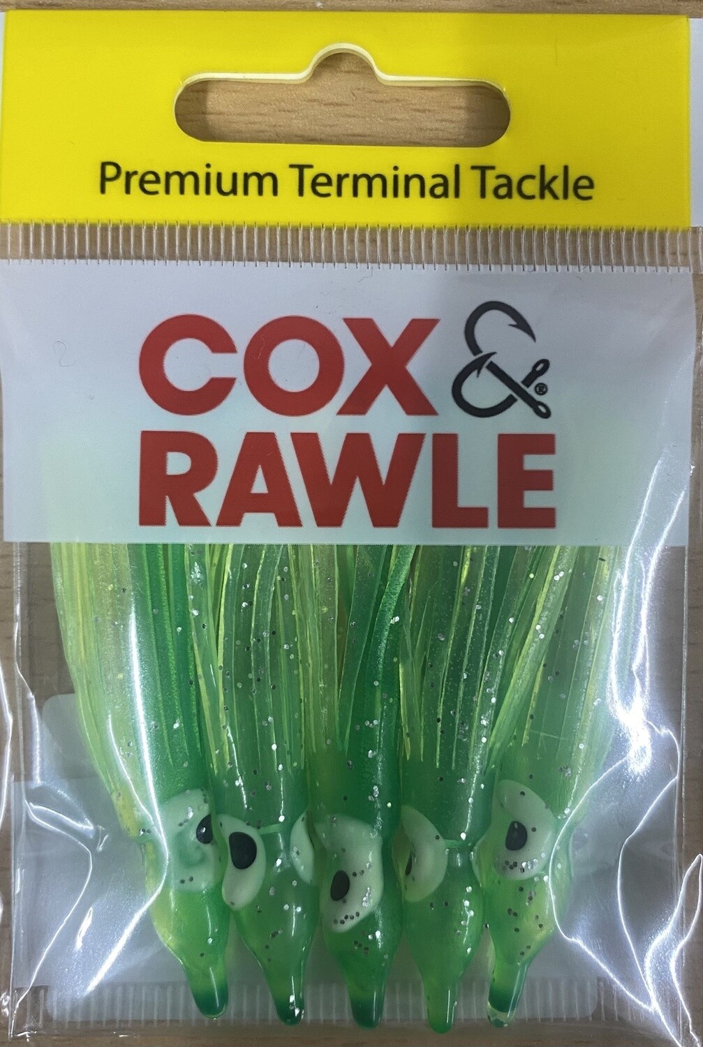 Cox &amp; Rawle 50MM LUMI SQUID SKIRTS, Colour: GREEN/YELLOW