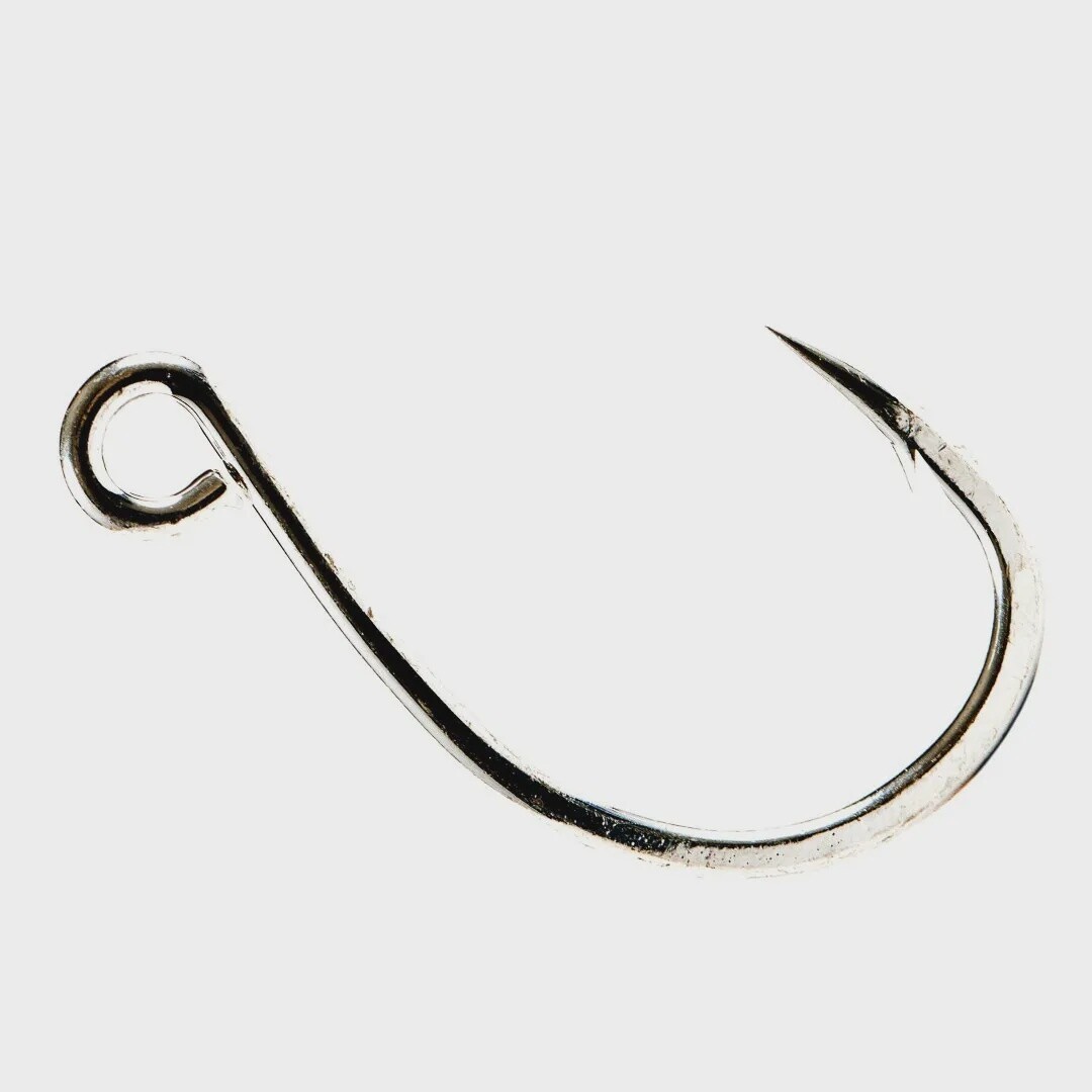 Cox &amp; Rawle IN-LINE SINGLE BLUE WATER BARBED, Size: 2/0