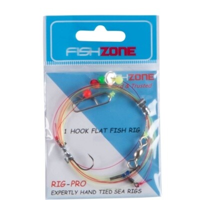 Fishzone 1 Hook Flattie Rig