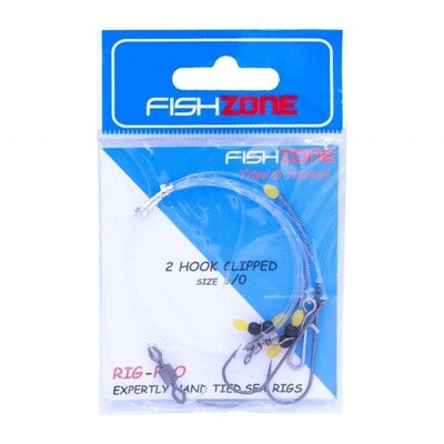 Fishzone 2 Hook Clipped Rig