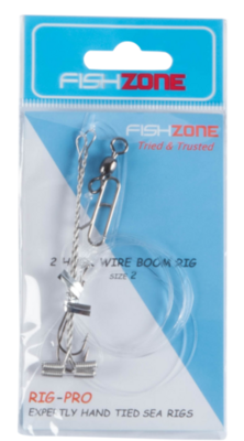Fishzone 2 Hook Wire Boom Rig Size 2