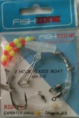 Fishzone 2 Hook Plaice Boat Rig