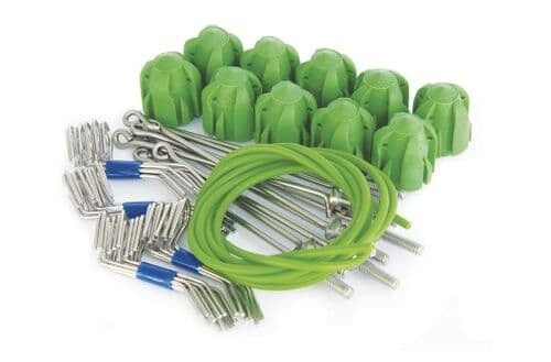 Gemini Assembly Kit (10) – Short Tail/Standard Grips/Green Heads