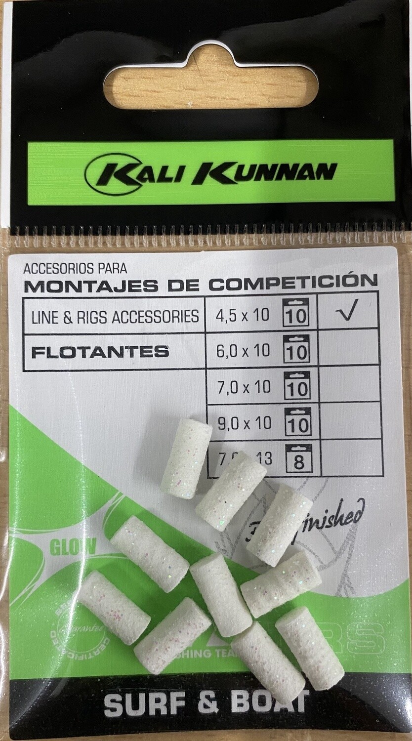 KALI KUNNAN LUMI WHITE FOAM, Size: 4.5MM X10MM