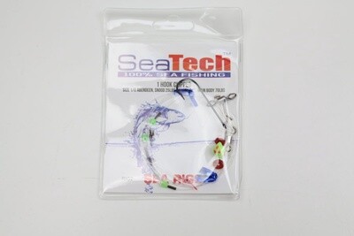 SeaTech 1 Hook Clipped Rig Size 1/0