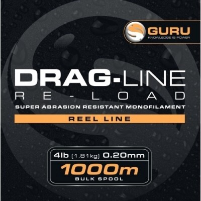 Guru Drag-Line 1000m, BREAKING STRAIN: 4LB