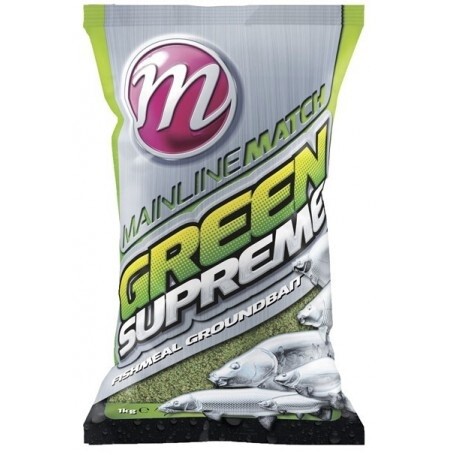 Mainline Match Green Supreme Fishmeal Groundbait 1KG