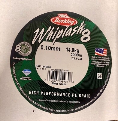 BERKLEY  WHIPLASH 8 32LB 0.10mm 2000M