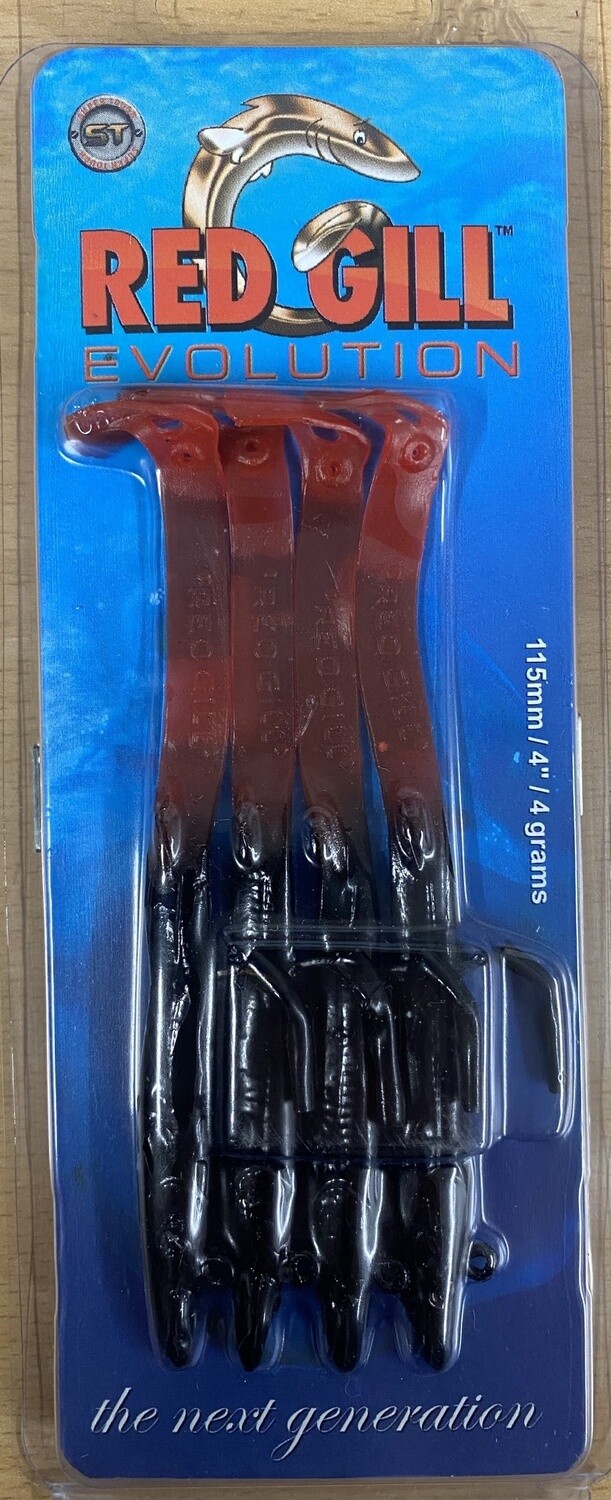 RED GILL EVOLUTION 115MM 4PCS, Colour: BRIGHT RED AFTERBURNER
