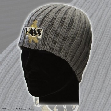 Vass Embroided Beanie Grey