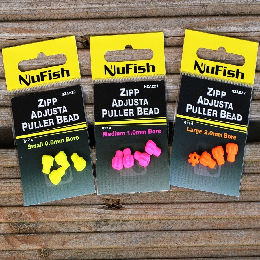 Nufish Zipp Adjusta Puller Beads, Size: Small