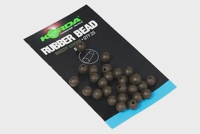 Korda 5mm Green Rubber Bead