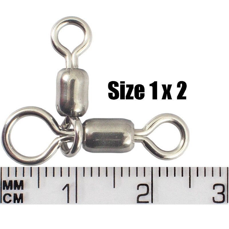 SEADRA SUPER STRONG X3 COMBO SWIVEL 10PCS, Size: 1X2 425LB