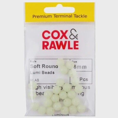 Cox &amp; Rawle Round Luminous Beads 8mm