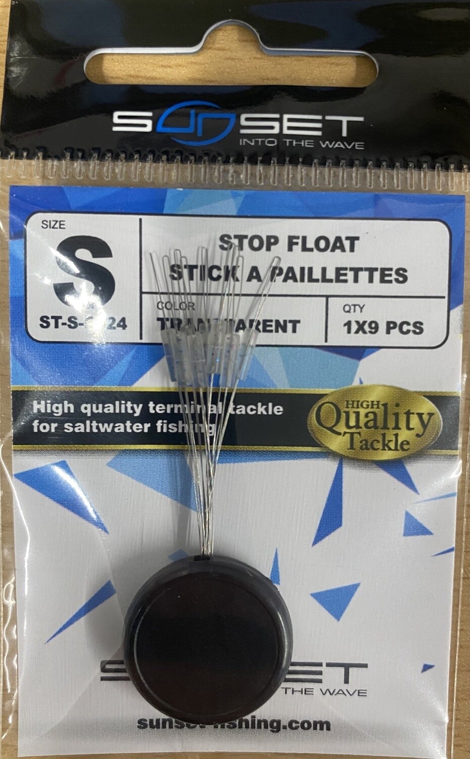 Sunset Float Stop  Clear 9PCS, Type: SMALL