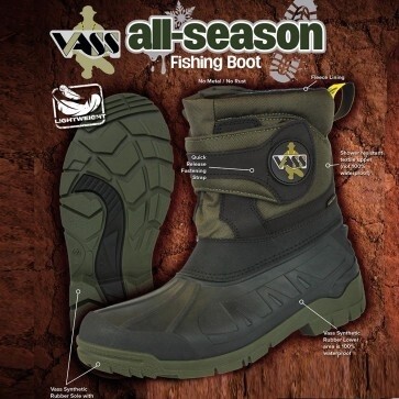 Vass ‘All-Season’ Fishing Boot (inc quick release strap &amp; fleece lined