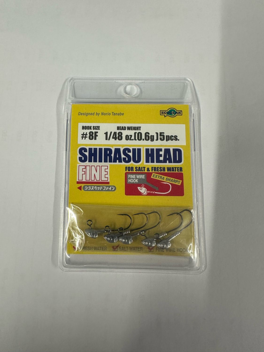 Ecogear Shirasu Head Fine, size.: 0.6g size 8