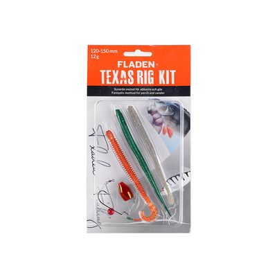 Fladen Texas Rig Kit, Colour: Red 12G