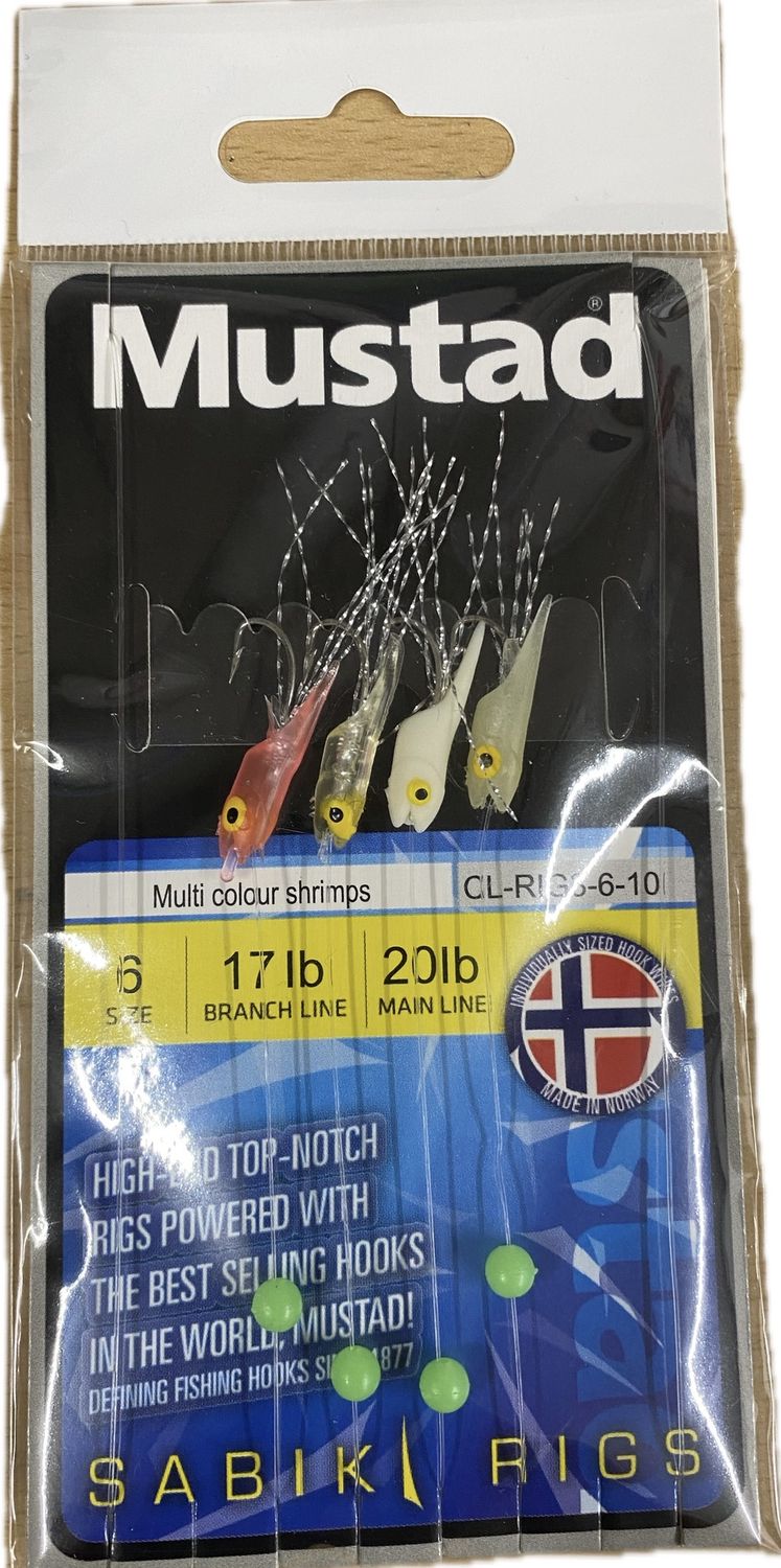 Mustad Multi Colour Shrimps Sz 4