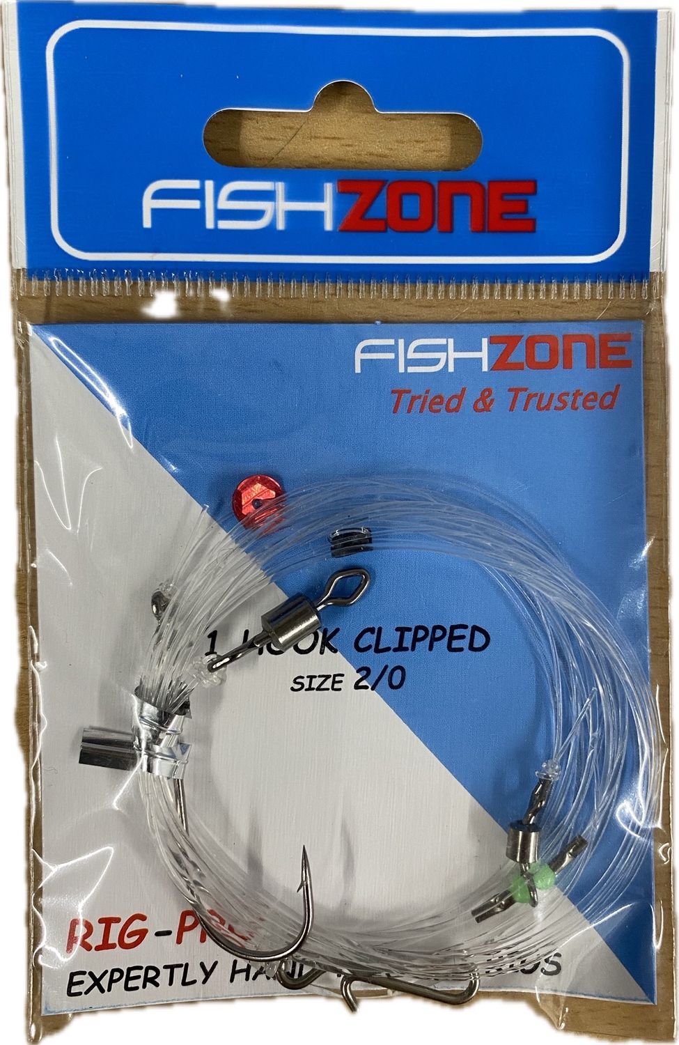 Fishzone 1 hook Clipped 2/0