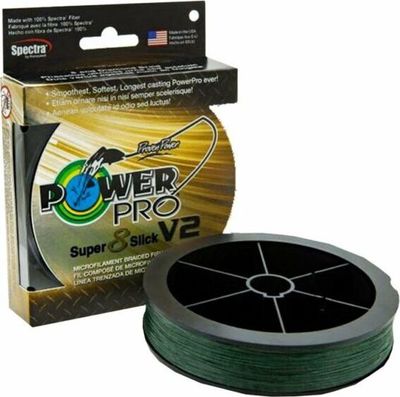 PowerPro Super 8 Slick V2 Braid - 275m 30kg Moss Green