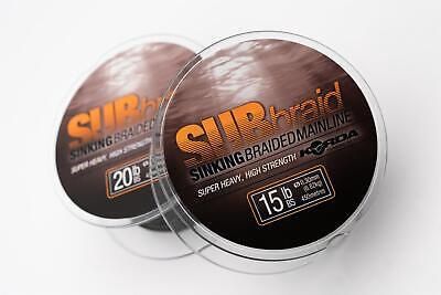 Korda SUBbraid Sinking Braided Mainline 450M Spool