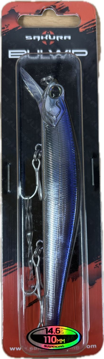 Sakura Bulwip 110mm 14.6g, Colour: Flash Wake