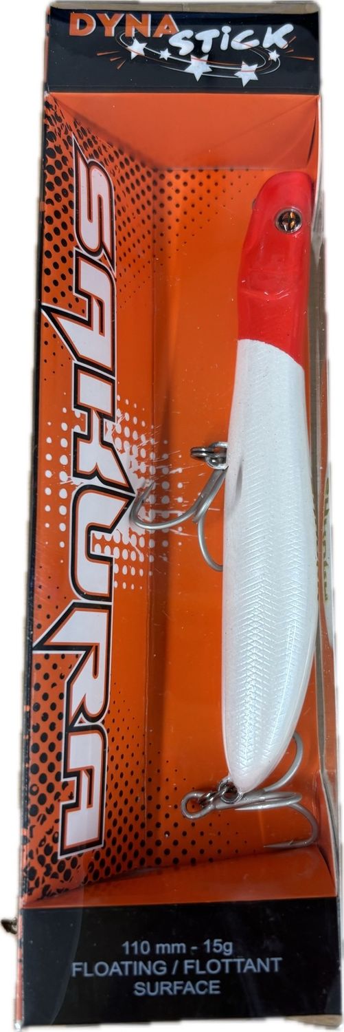 Sakura Dyna Stick 110mm 15g, Colour: Red Head