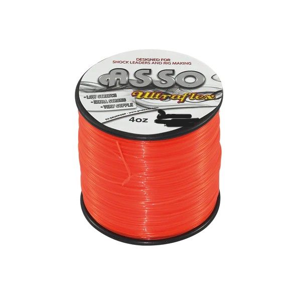 Asso Ultralfex 70lb Orange 4oz spool 0.75mm 213 Metres
