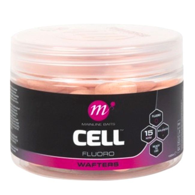 Mainline Cell Fluoro Wafters Round  15mm, Colour: PINK