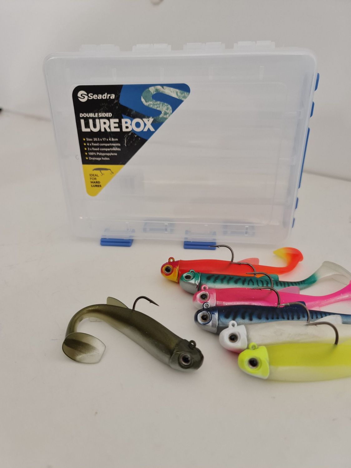 Seadra Paddle Shad Loaded Lure Box Combo, Size: 10cm 16g
