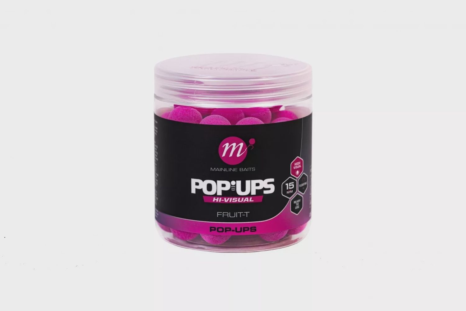 Mainline High Viz Pop Ups 15mm, Flavour: Fruitella
