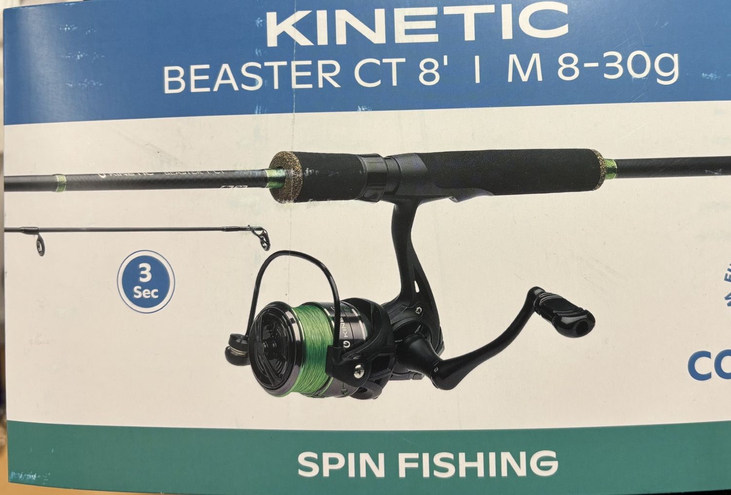 Kinetic Beaster CT 8&#39; 3 Section 8-30g Combo