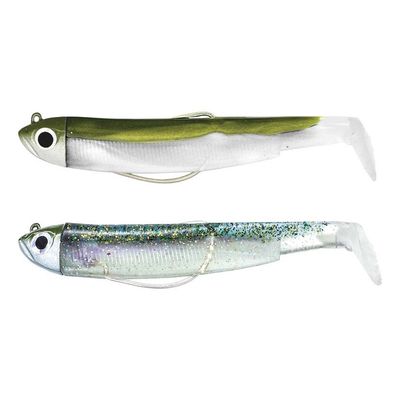 Fiiish Black Minnow 70 7cm Double Combo Shore - 3g - Khaki - Ghost Minnow