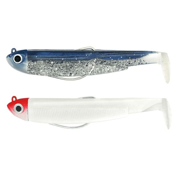 Fiiish Black Minnow 12g Double Combo Size 3 120mm Bleu/White