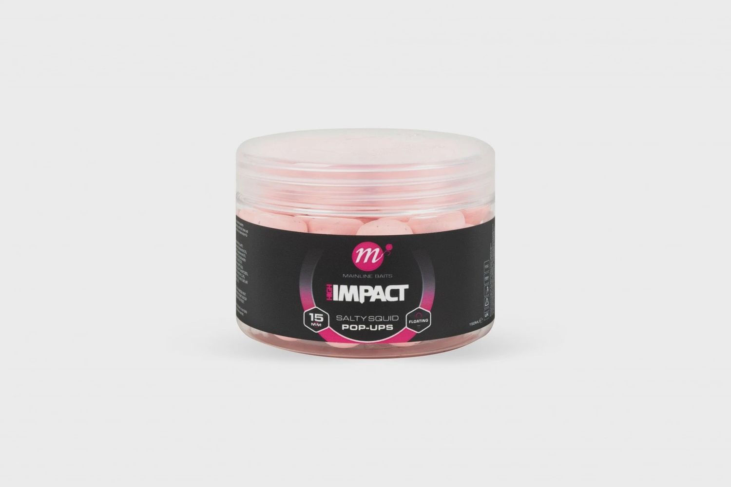 Mainline High Impact Pop Up 15mm 150ml *New Pot Size*, Flavour: Salty Squid