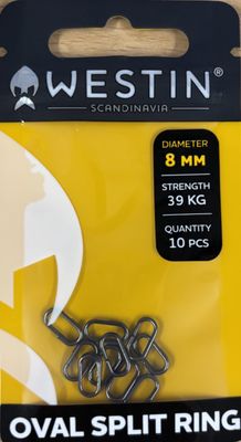 Westin Oval Split Ring 8mm 39kg 10pcs