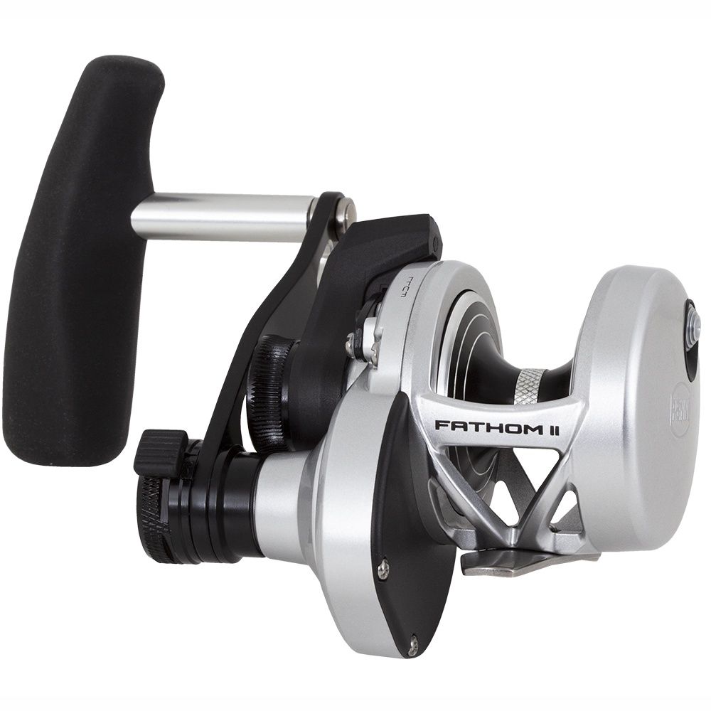 Penn Fathom II  2 Speed Lever Drag Bent T handle, Size: 15LD2