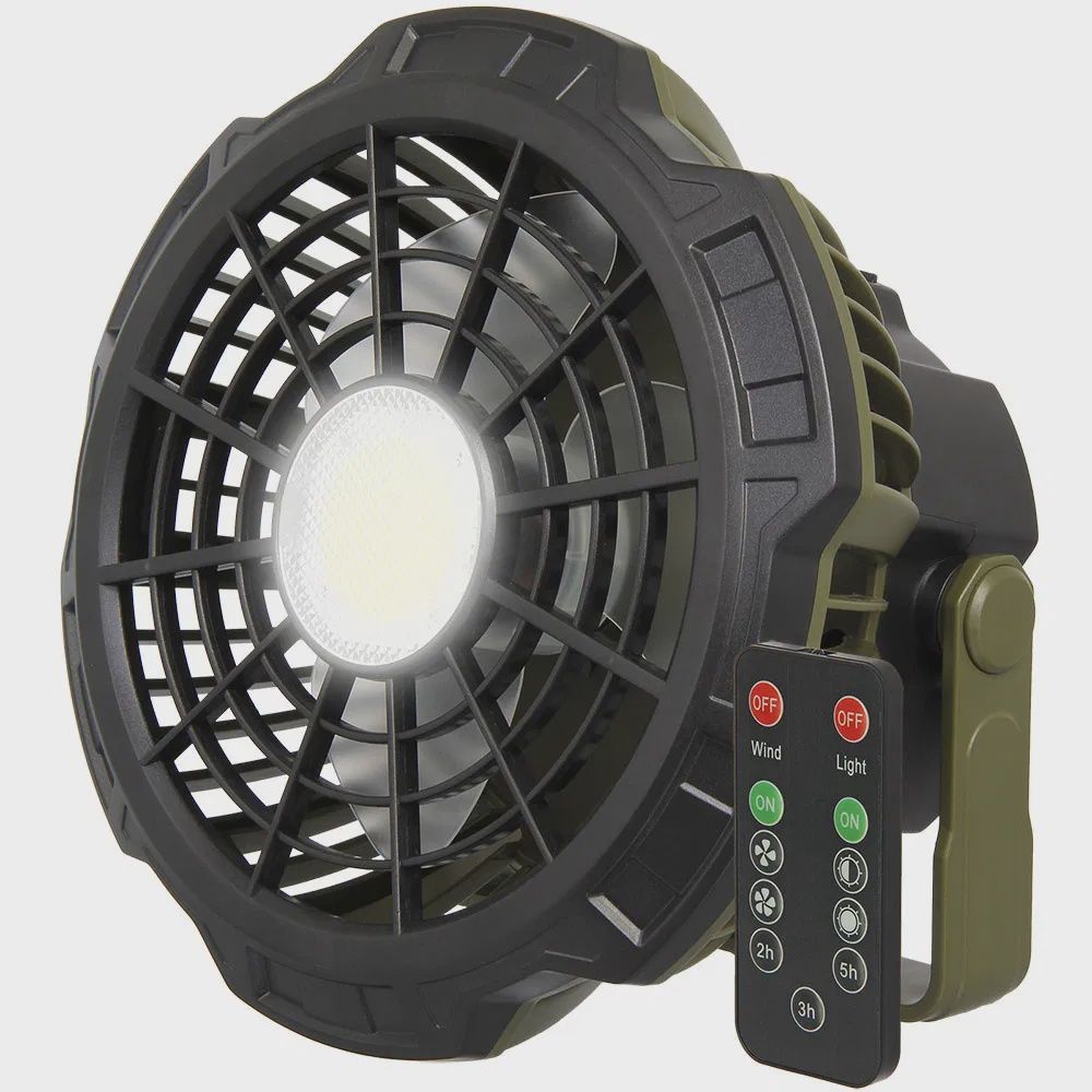 NGT XL Fan - USB Rechargeable Fan with Light and Powerbank